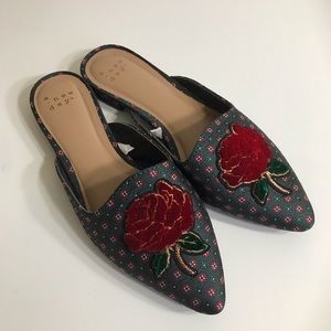 A New Day Slip On Loafers Mules Size 6